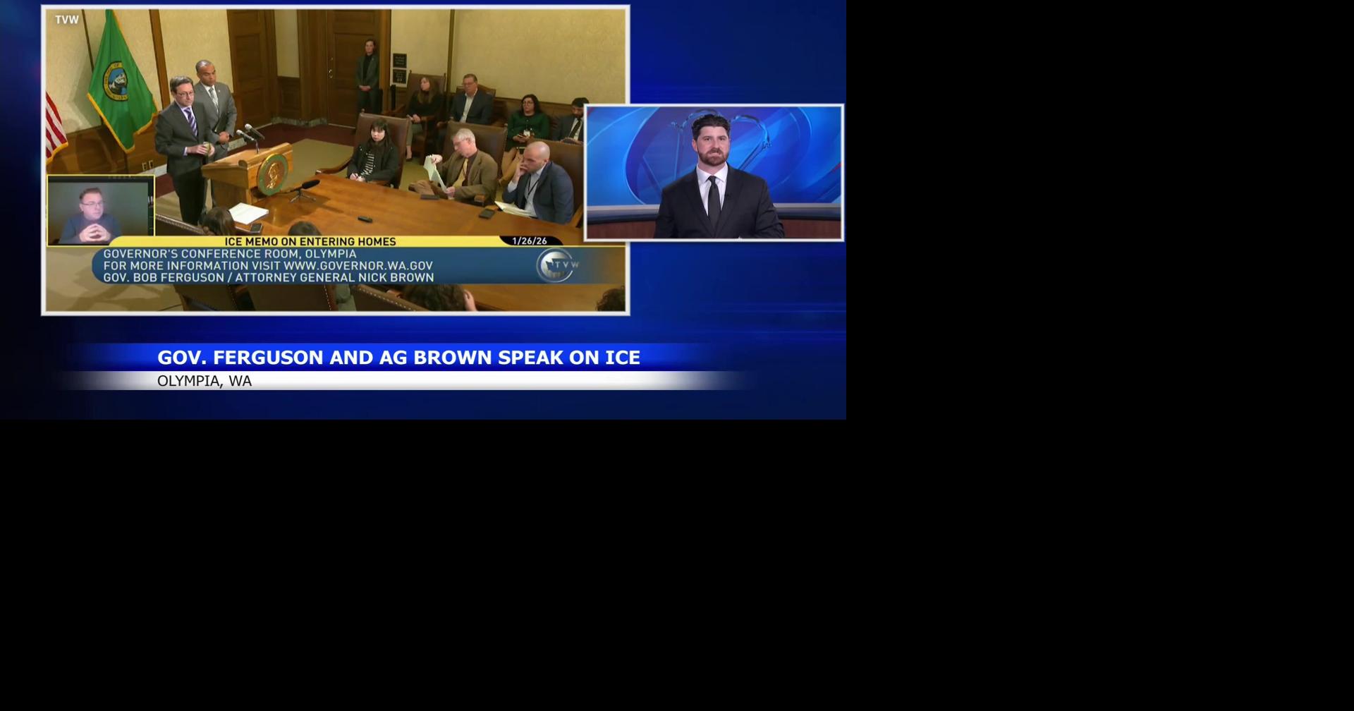 Governor Ferguson and Attorney General Brown address ICE memo in Olympia