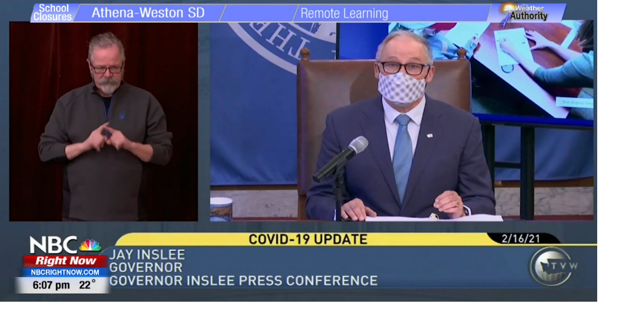 "It's time for schools to return to inperson learning", Gov. Inslee announces access to onsite