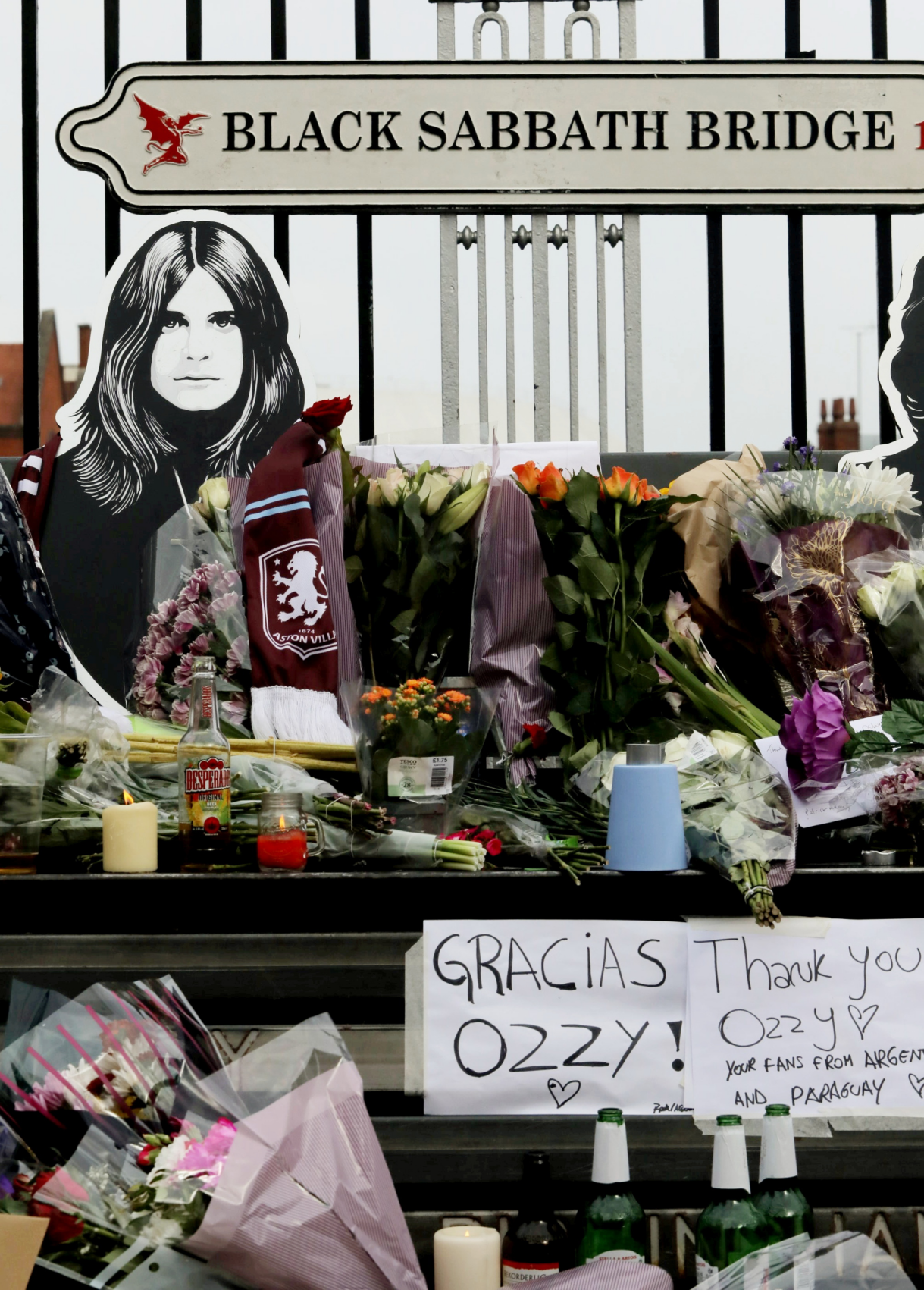 Memorial image of Ozzy Osbourne honoring his legacy.