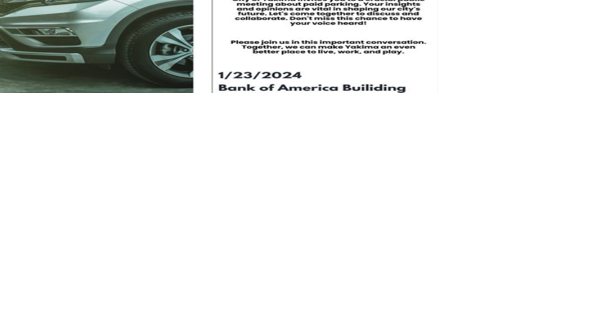 Yakima paid parking public meeting set for Jan. 23 - Vimarsana News