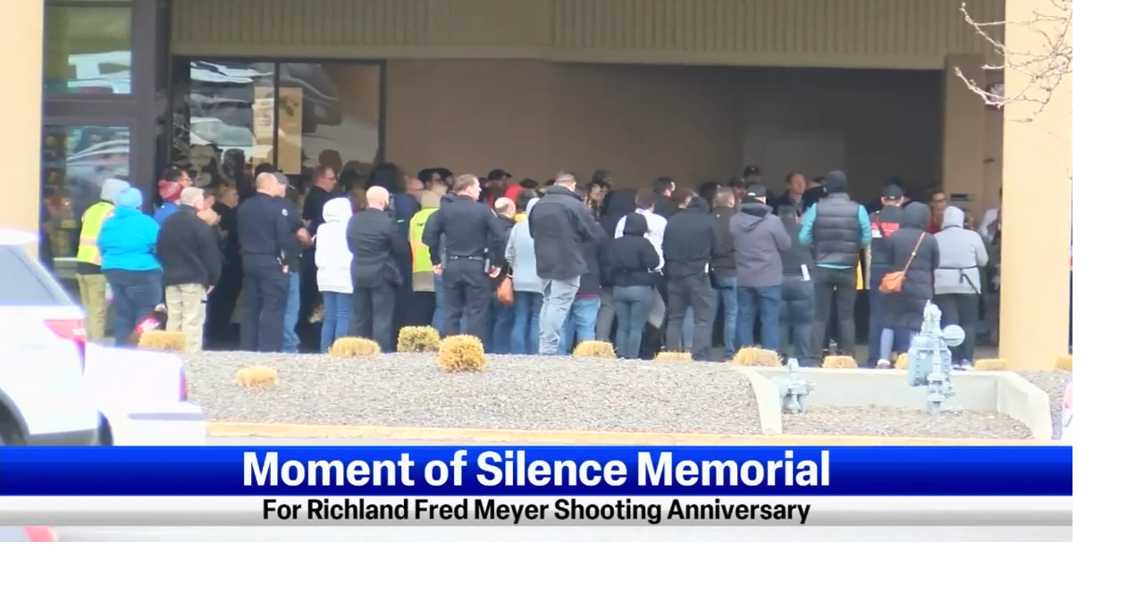 Moment of silence held at the Richland Fred Meyer on the one-year ...