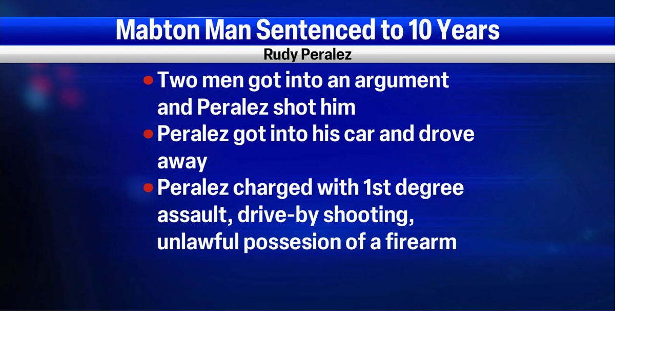 Mabton man sentenced to 10 years in prison for shooting man in the back