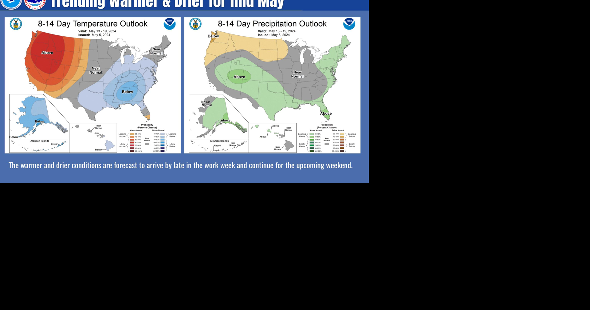 Warmer & Drier Weather Ahead | Weather | ncwlife.com