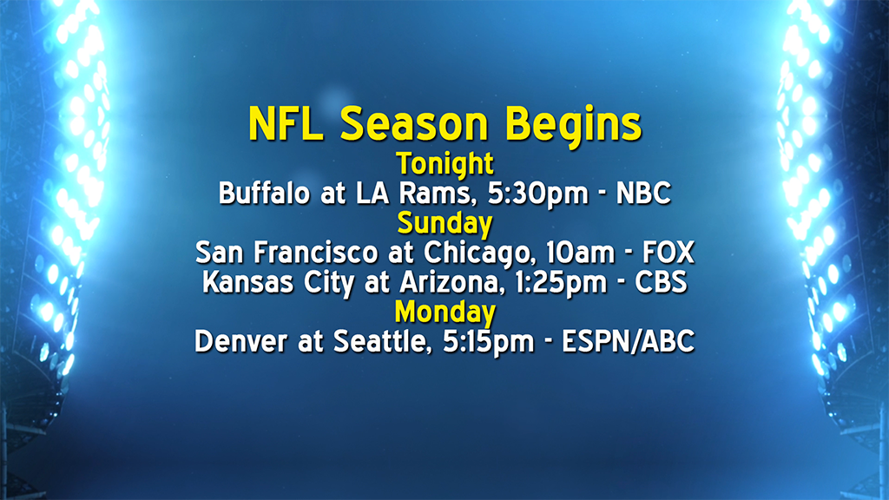 NFL season kicks off tonight with Rams and Bills Sports