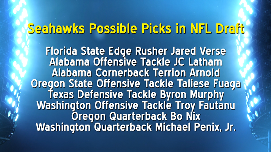 Everybody is guessing on the Seahawk's draft pick Sports