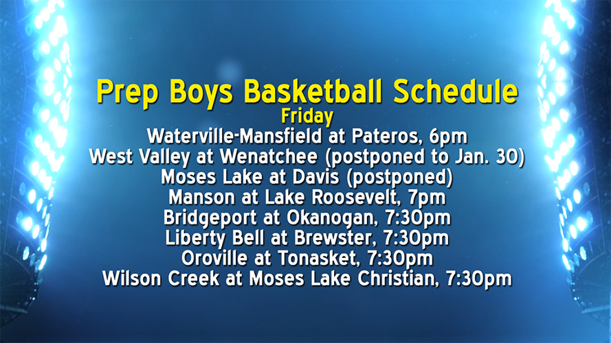 Wenatchee basketball tonight on NCWLIFE has been postponed Sports