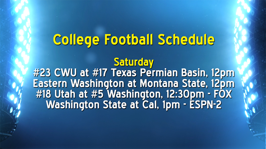 College and pro football schedule Sports