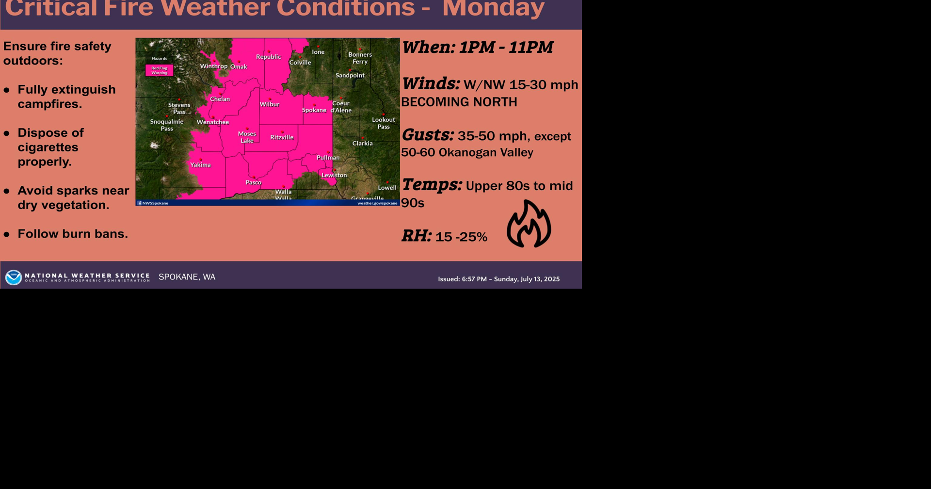 Red Flag Warning | Weather | ncwlife.com