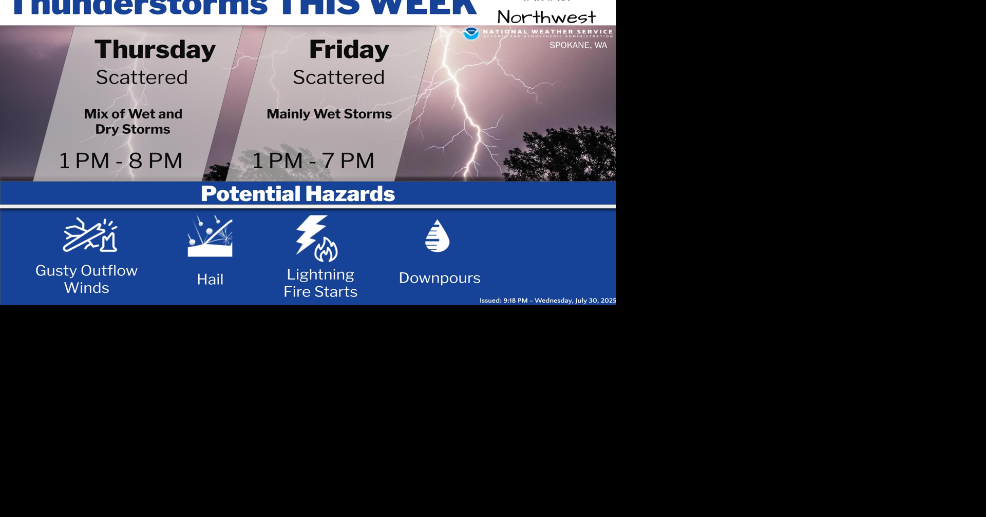 T-Storms Possible Through Friday | Weather | ncwlife.com