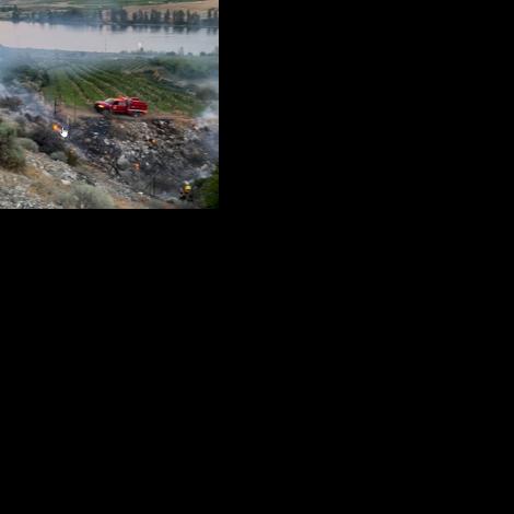 Firefighters stop Wednesday evening fire near Knapps Tunnel from ...