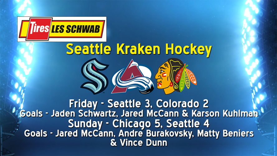 Kraken goes 1 and 1 on weekend road trip Sports ncwlife com