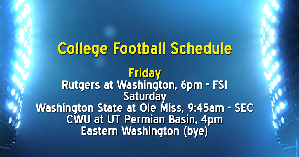 College and Pro Football TV Weekend