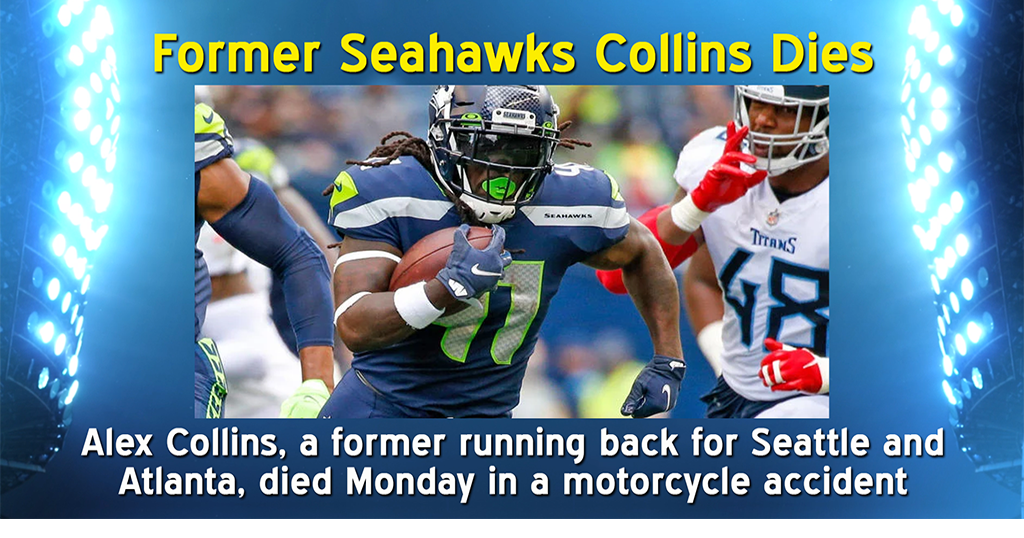 Former Seahawks running back Alex Collins dies at 28