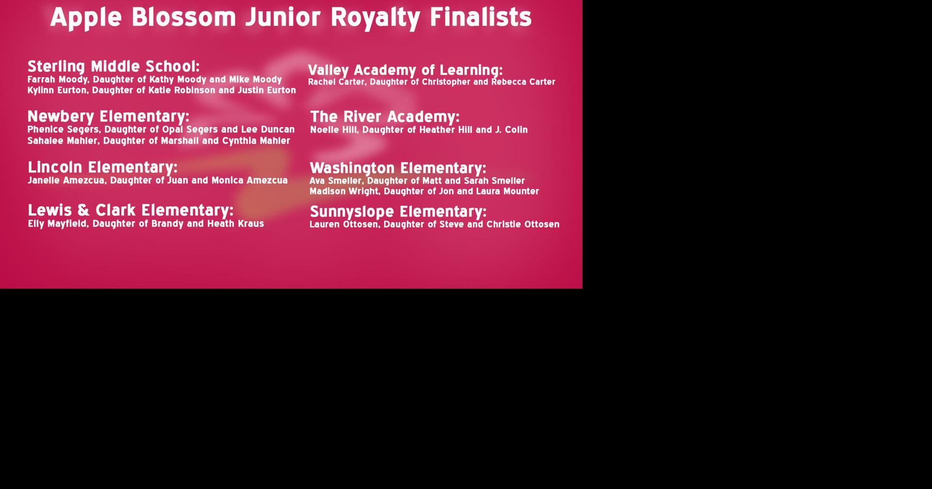Apple Blossom Junior Royalty Finalists Selected | Local News | ncwlife.com