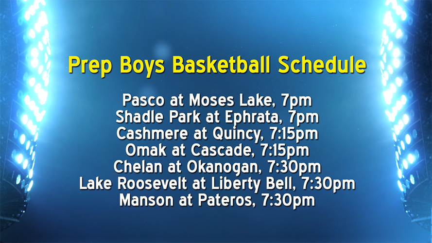 Prep basketball schedule tonight and TV sports this week Sports