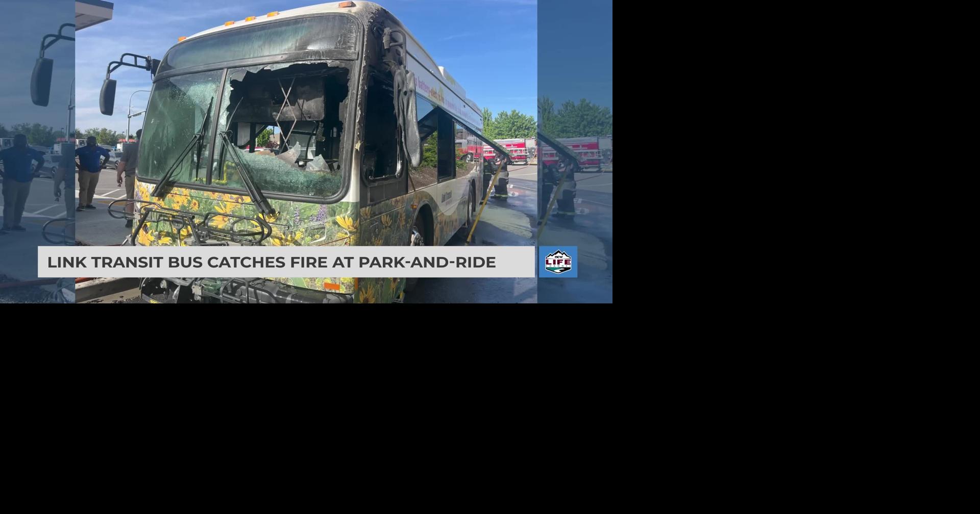 Link Transit bus catches fire at park-and-ride | Videos | ncwlife.com