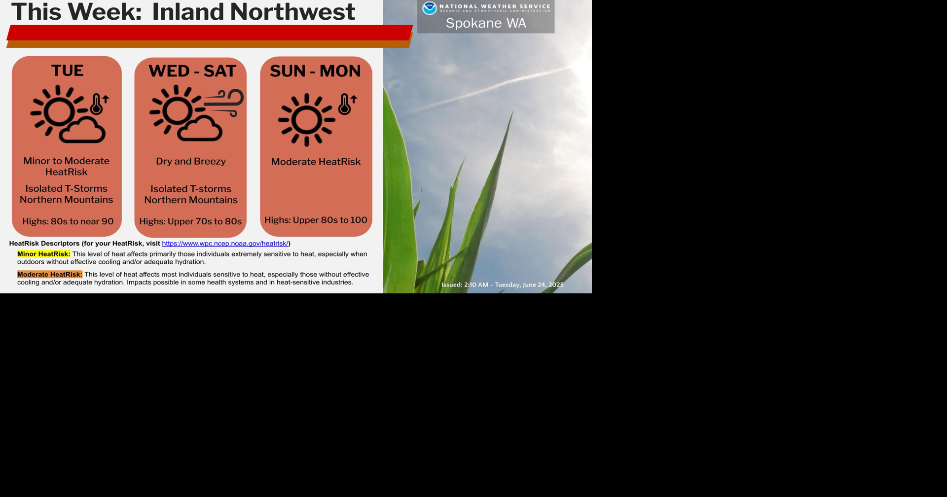 Cooler Late This Week, Hot This Weekend | Weather | ncwlife.com