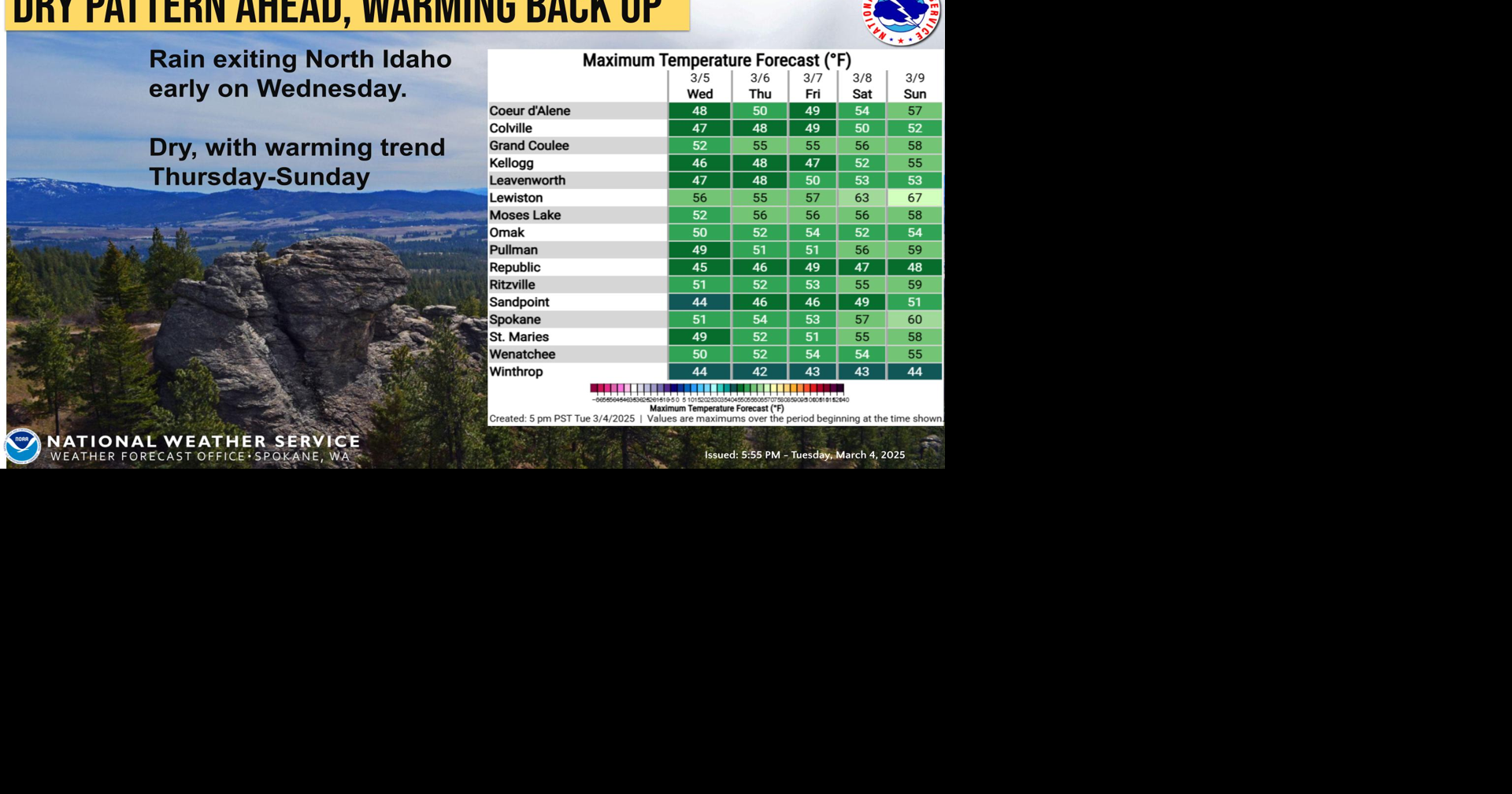 Dry and Warmer Weather Ahead | Weather | ncwlife.com