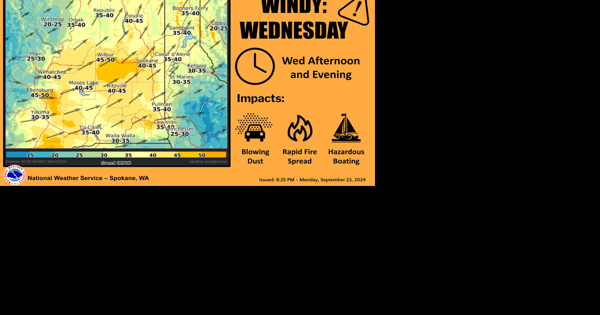 Windy with Showers Wednesday | Weather | ncwlife.com