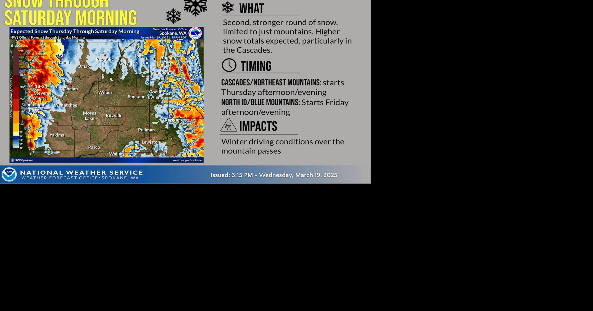 Mountain Snow Through Saturday | Weather | ncwlife.com