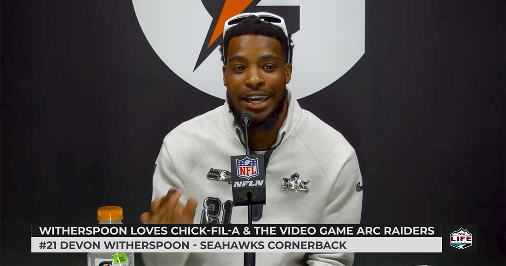 Devon Witherspoon on fast food and video games 2026-02-04