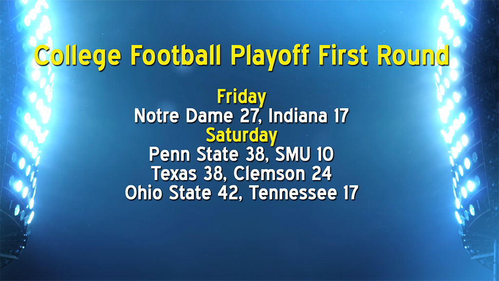 CFP features first round of lopsided games Sports