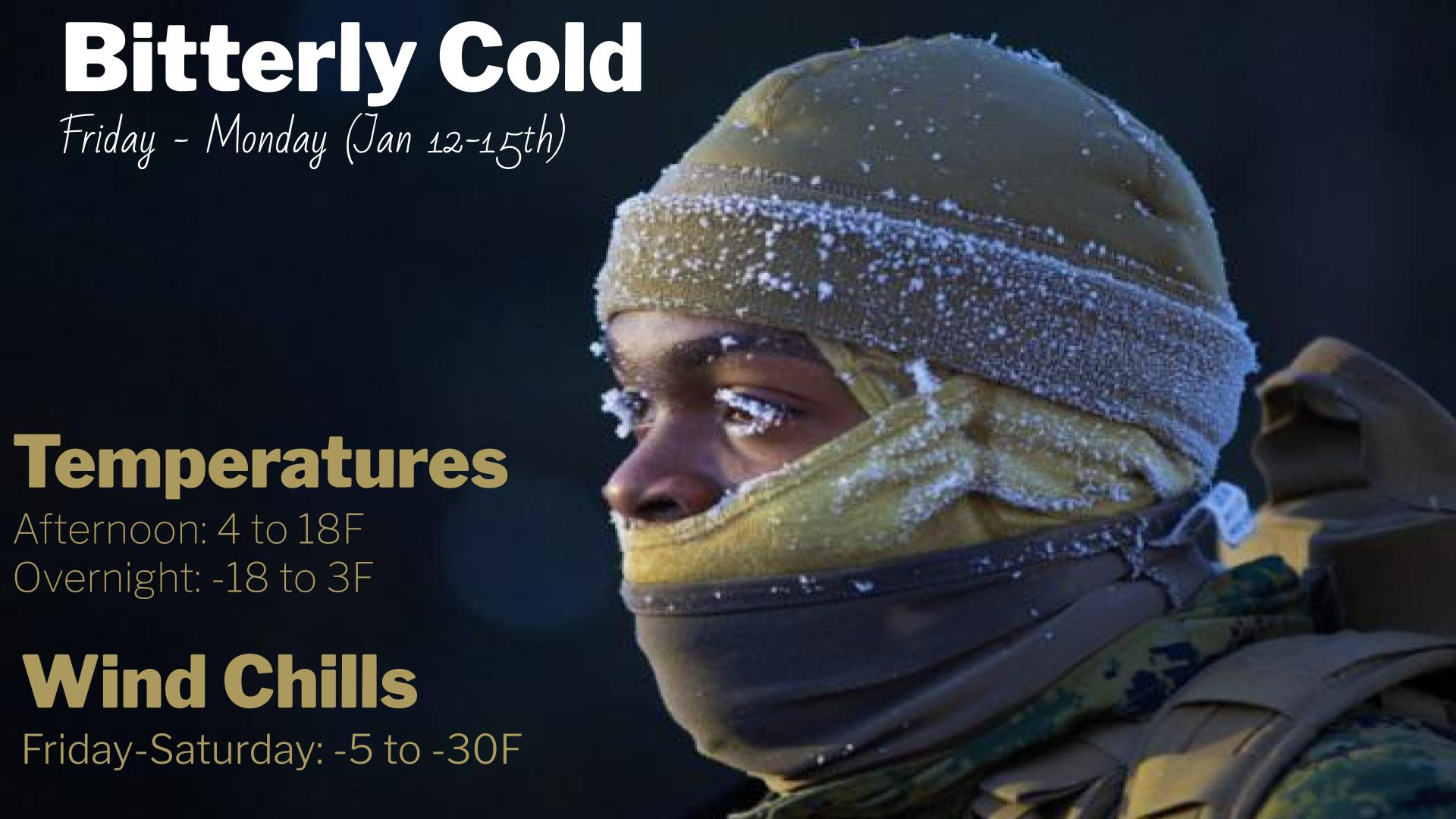 Bitterly Cold Temperatures Expected | Weather | Ncwlife.com