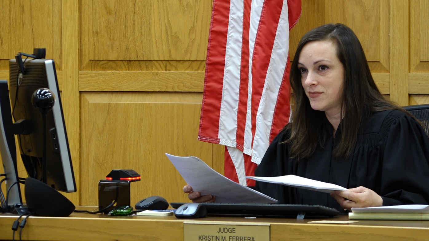 Chelan County Superior Court Judge Kristin Ferrera in court, January 2022.  | | ncwlife.com