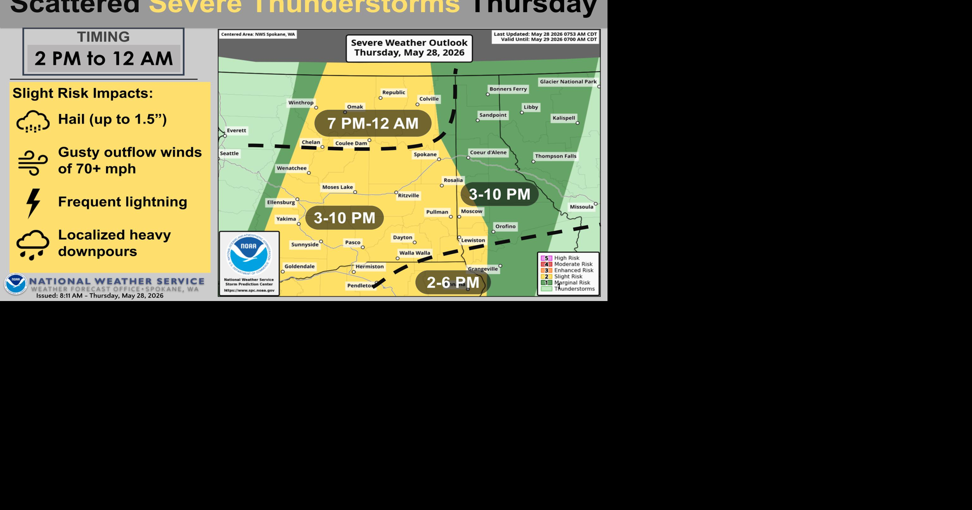 T-Storms Possible Thursday Evening