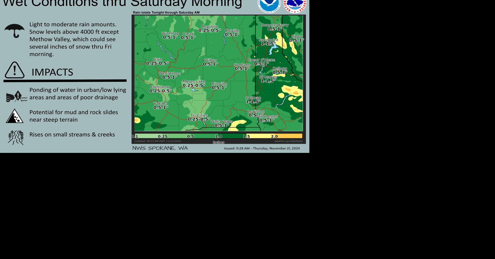 Wet Through Saturday Morning | Weather | ncwlife.com