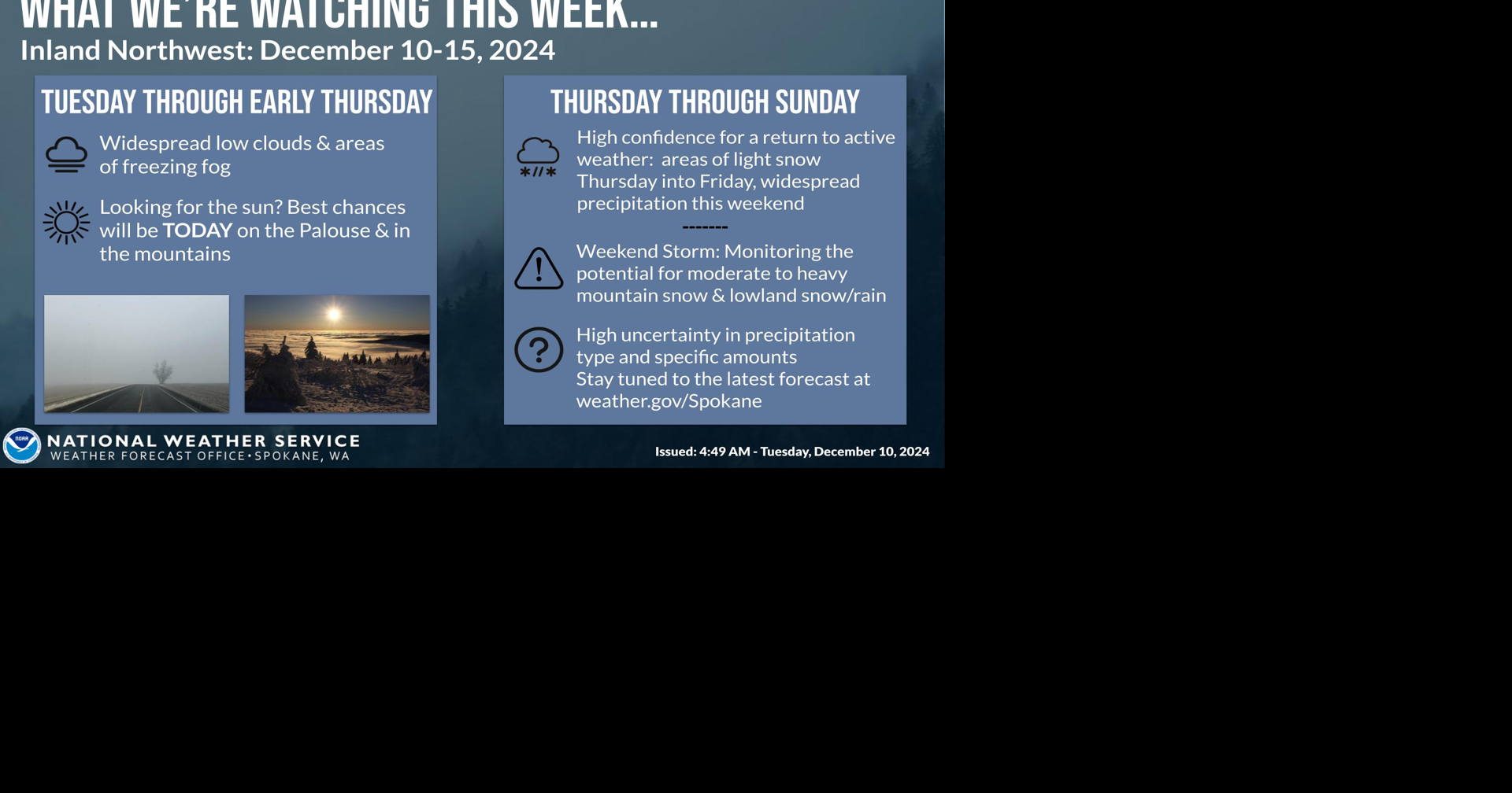 Wet & Snowy Weather Ahead | Weather | ncwlife.com