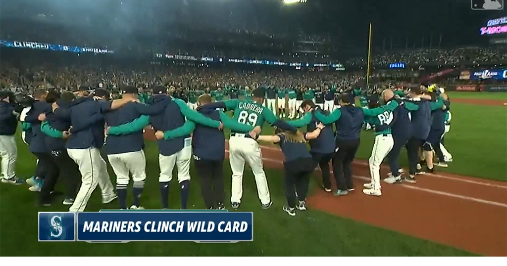 Mariners clinch playoff berth taking 2of3 from Oakland Sports