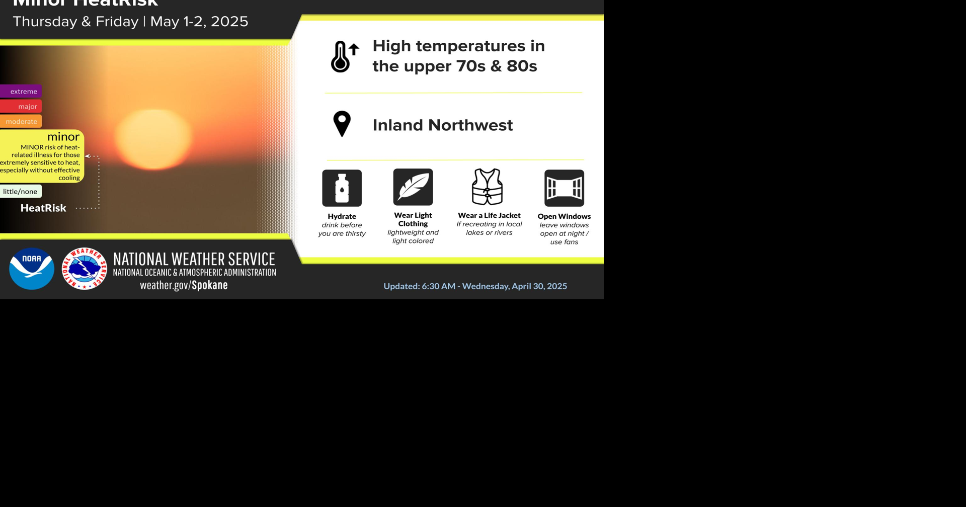Unseasonably Warm Temperatures Through Friday | Weather | ncwlife.com