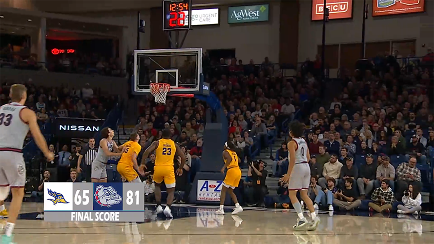 Gonzaga and Washington post men's basketball victories Sports