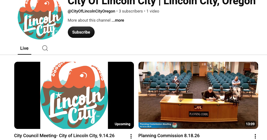 Lincoln City on YouTube