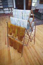 Old church studio drying rack