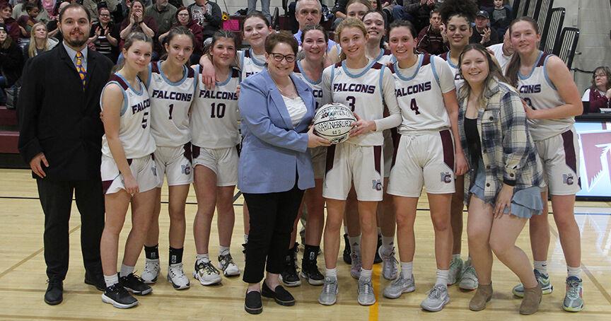 Brueck Eclipses 1,000 Point Mark in Tough Loss to Harwood on Senior Night