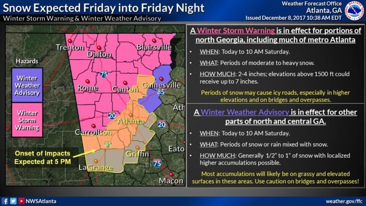 Winter storm warning issued for Clayton County News