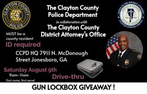 Gun lockbox giveaway is Saturday