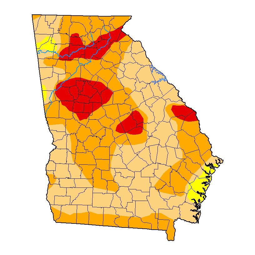 Drought Monitor: Georgia experiencing 'flash drought' around Lake ...