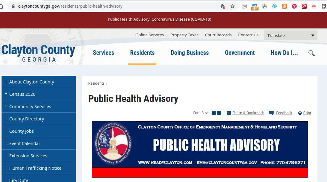 Clayton County Takes Educational Approach To Covid 19 Outbreak News News Daily Com
