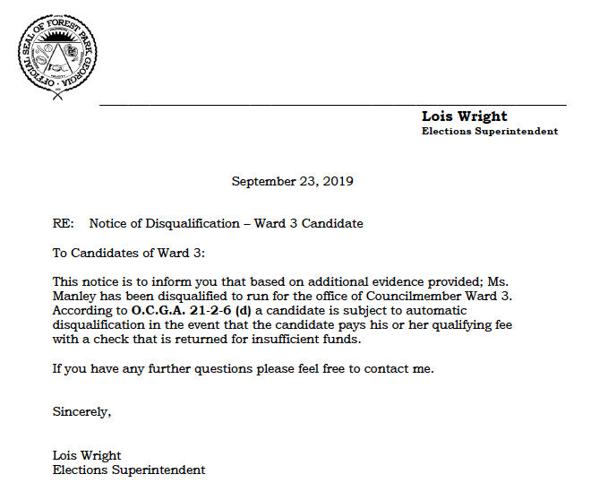 Notice To Candidates: Disqualification Warning, PDF