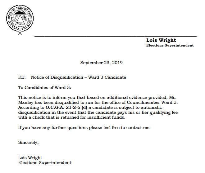 Patricia Manley Out As Ward 3 Council Candidate As Elections Superintendent Reverses Decision News News Daily Com