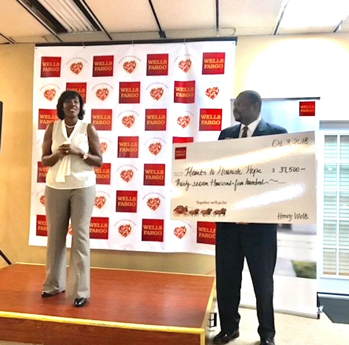 Wells Fargo Awards Grant To Hearts To Nourish Hope Features News Daily Com