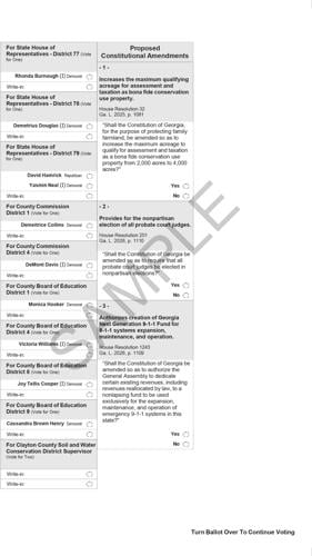 Nov. 3 General Election Sample Ballot | Elections | news-daily.com