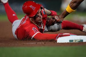 MLB: Los Angeles Angels at Athletics