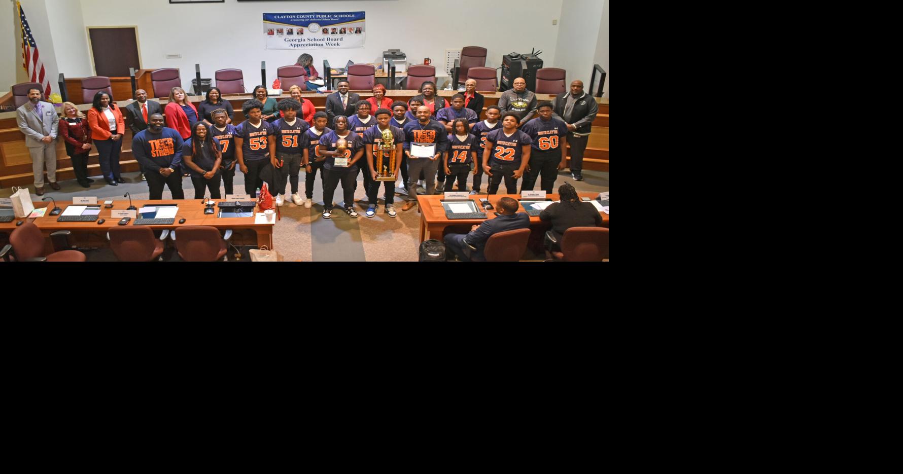 North Clayton Middle School Football Team Honored Sports