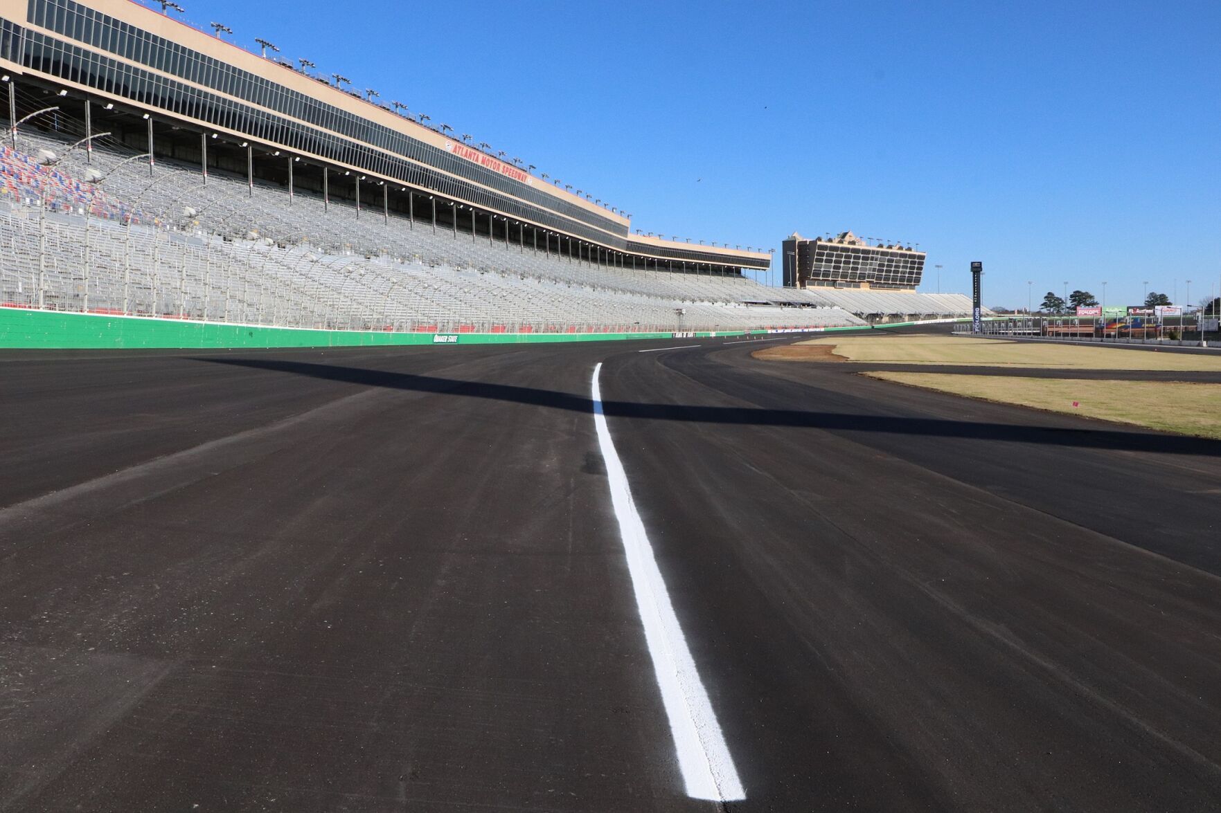 Fans can drive cars on Atlanta Motor Speedway's new surface