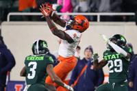 Josh Imatorbhebhe catch Michigan State