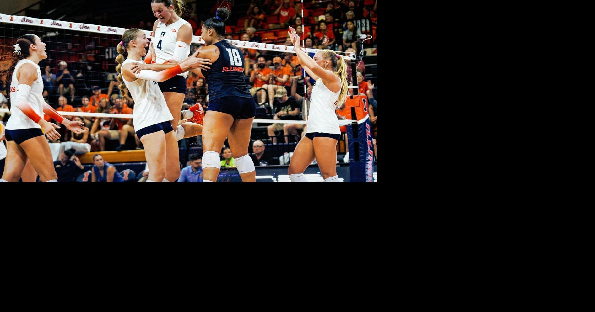 Illini escape with five-setter in rematch with Marquette